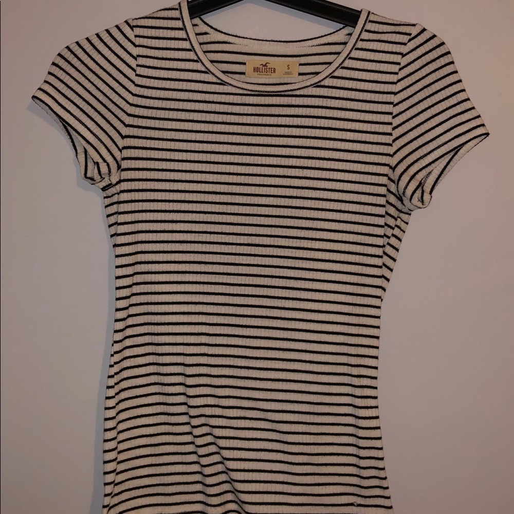 Hollister striped, short sleeve shirt